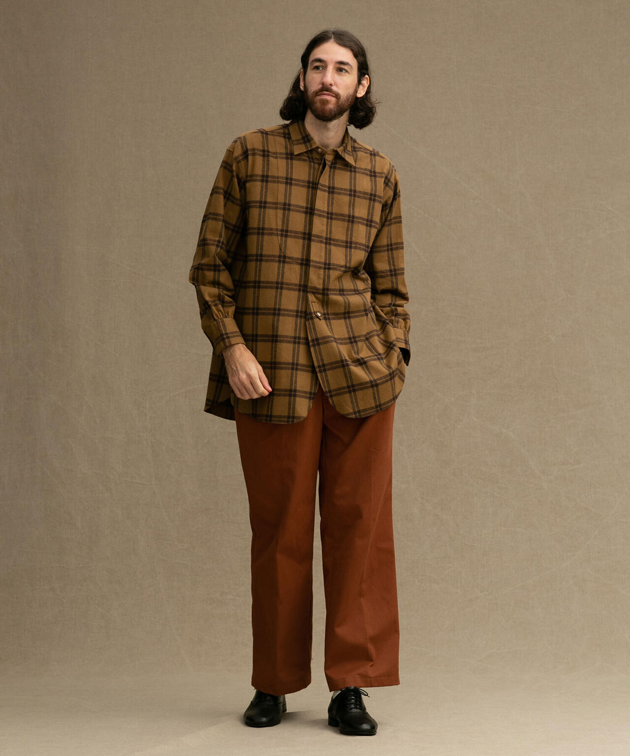 5525gallery/別注TWO PLEATS WIDE PANTS 6702227247