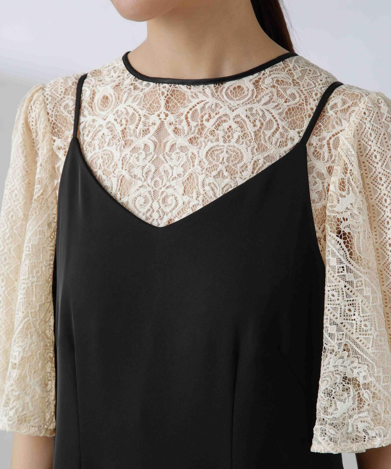 troisiemechaco/パネルレース ダブルクロス 3WAYワンピース 6714119024