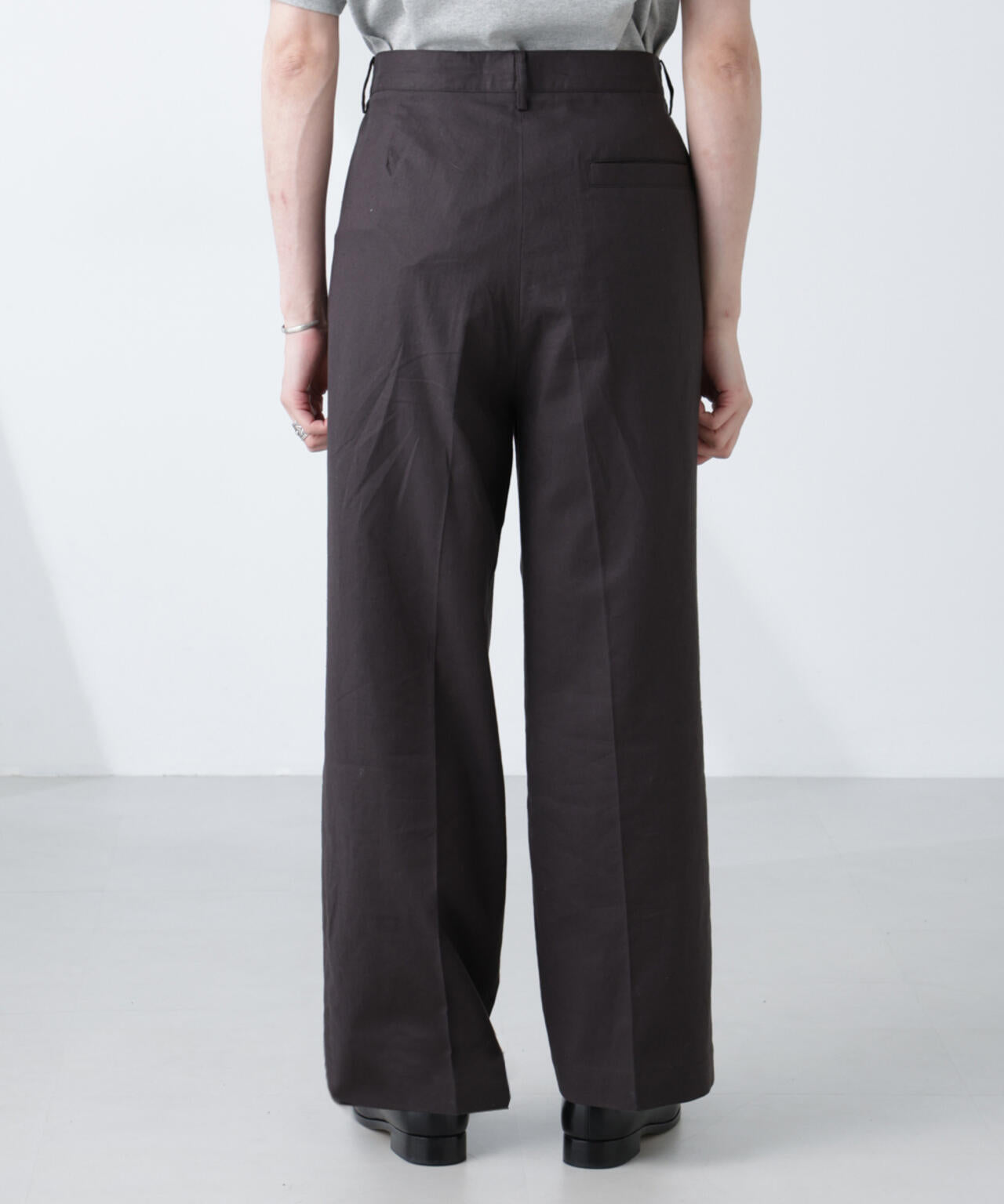「BELGIUM LINEN FABRICS」リネンコットンストレートパンツ(セットアップ可) 6685127221