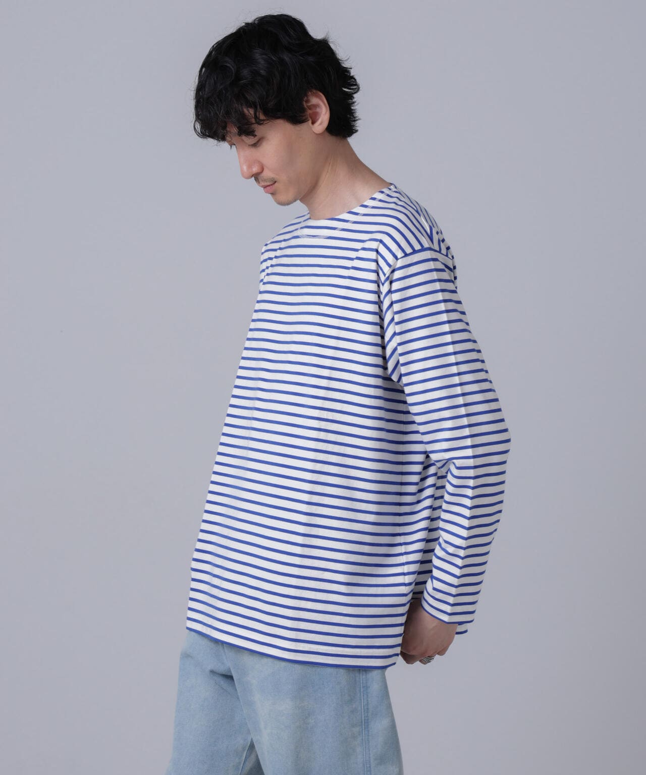 「NJ/CLUB」HOMESTOCKボーダーボートネックTシャツ 6684223201