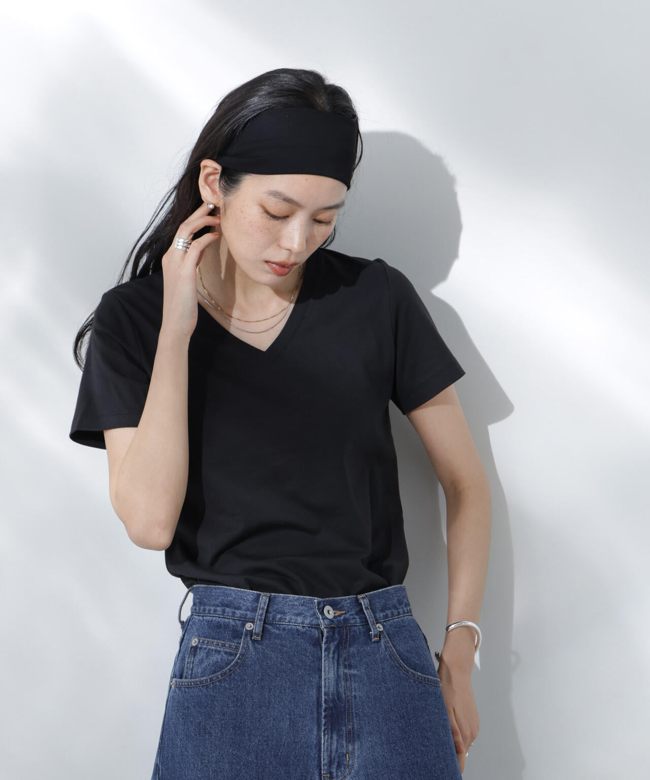 Anti Soaked(R) 汗染み防止VネックTシャツ 6695124301