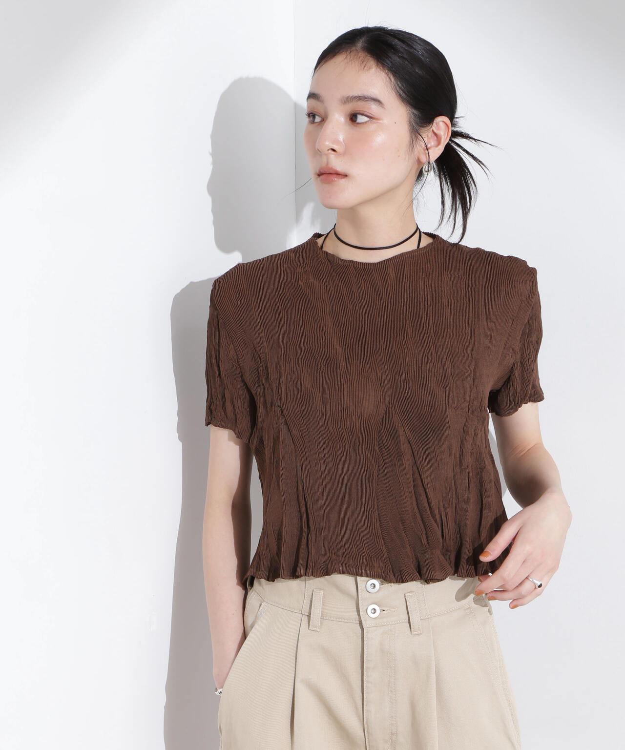 Gongdid Design/Wavy crop top 6715121013