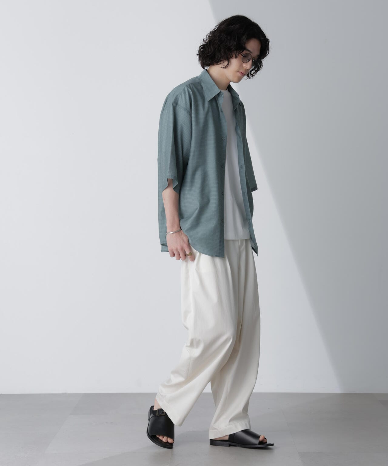 リラックスシアーシャツ 半袖 6724121231