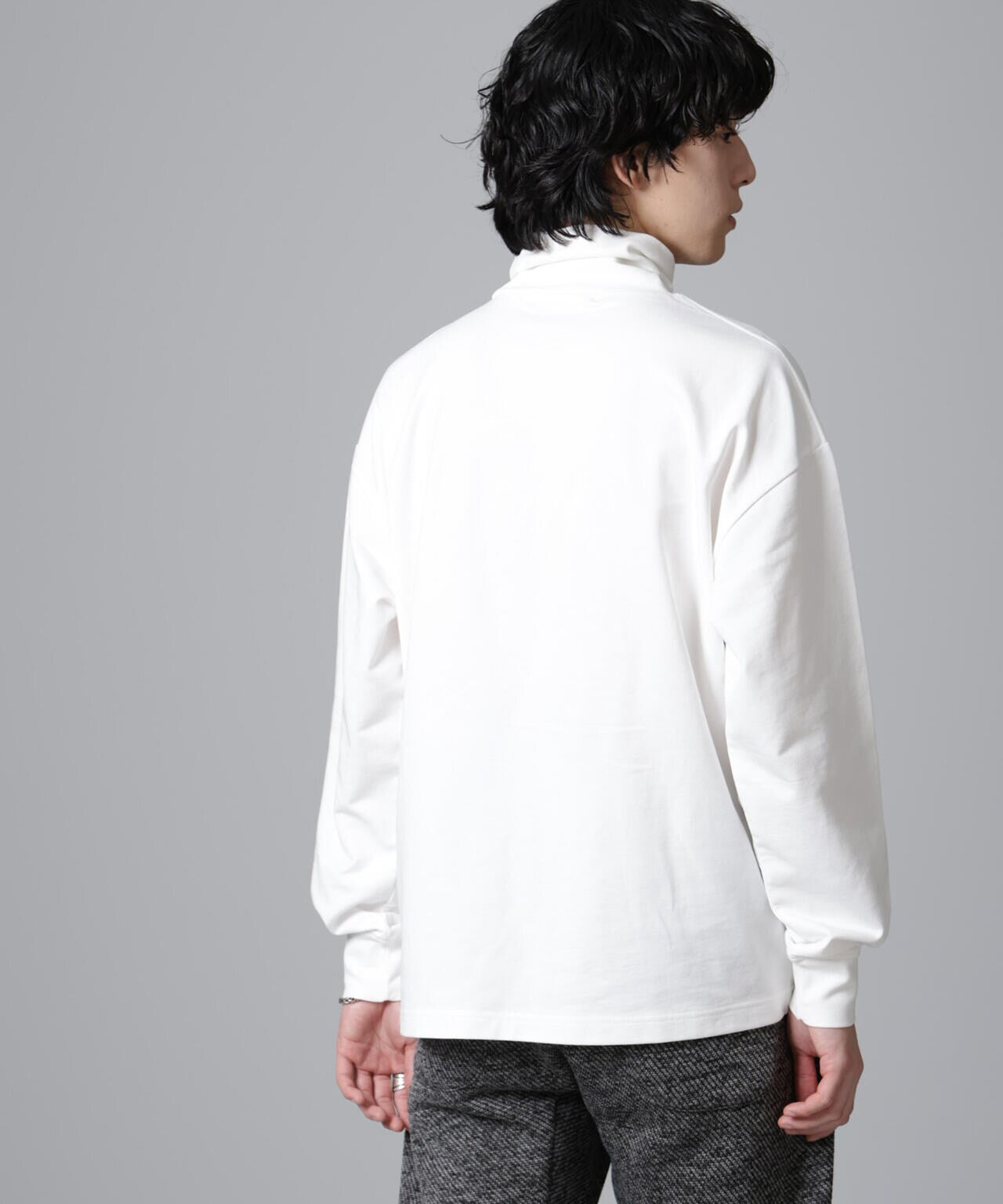 タートルカットミニ裏毛Tシャツ 長袖 6724223235