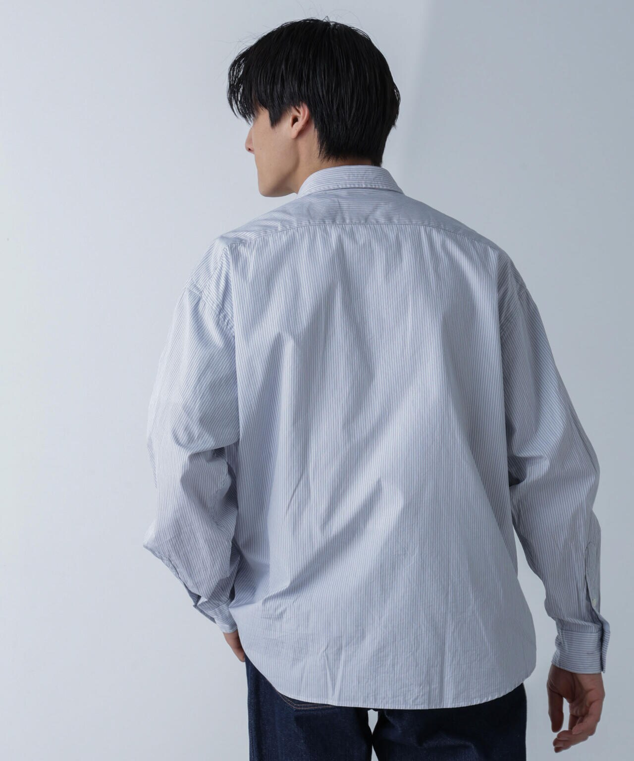 PORTER CLASSIC/ROLL UP STRIPE SHIRT 6704120089