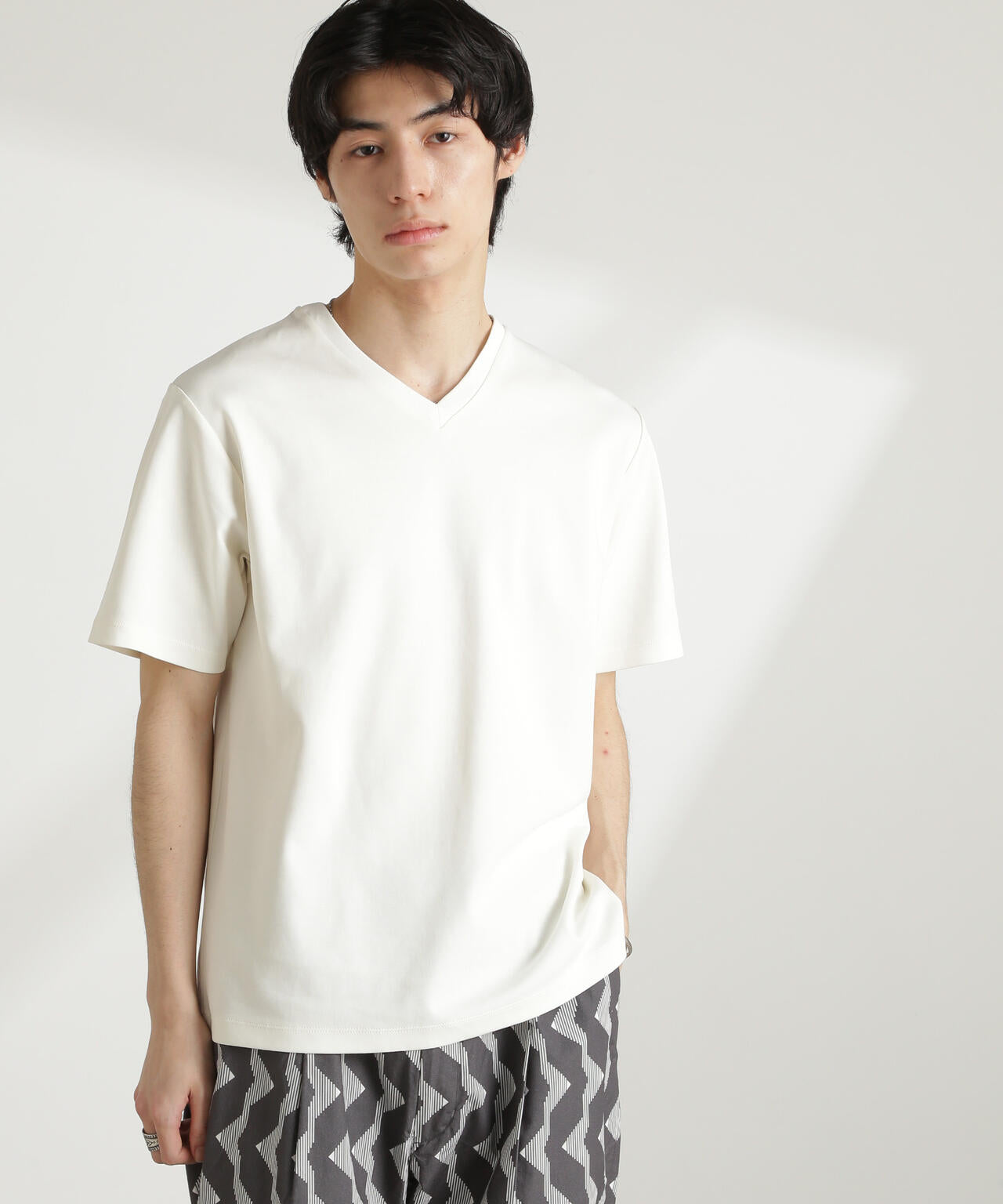 ダブルスムースVネックTシャツ 半袖 6725124214