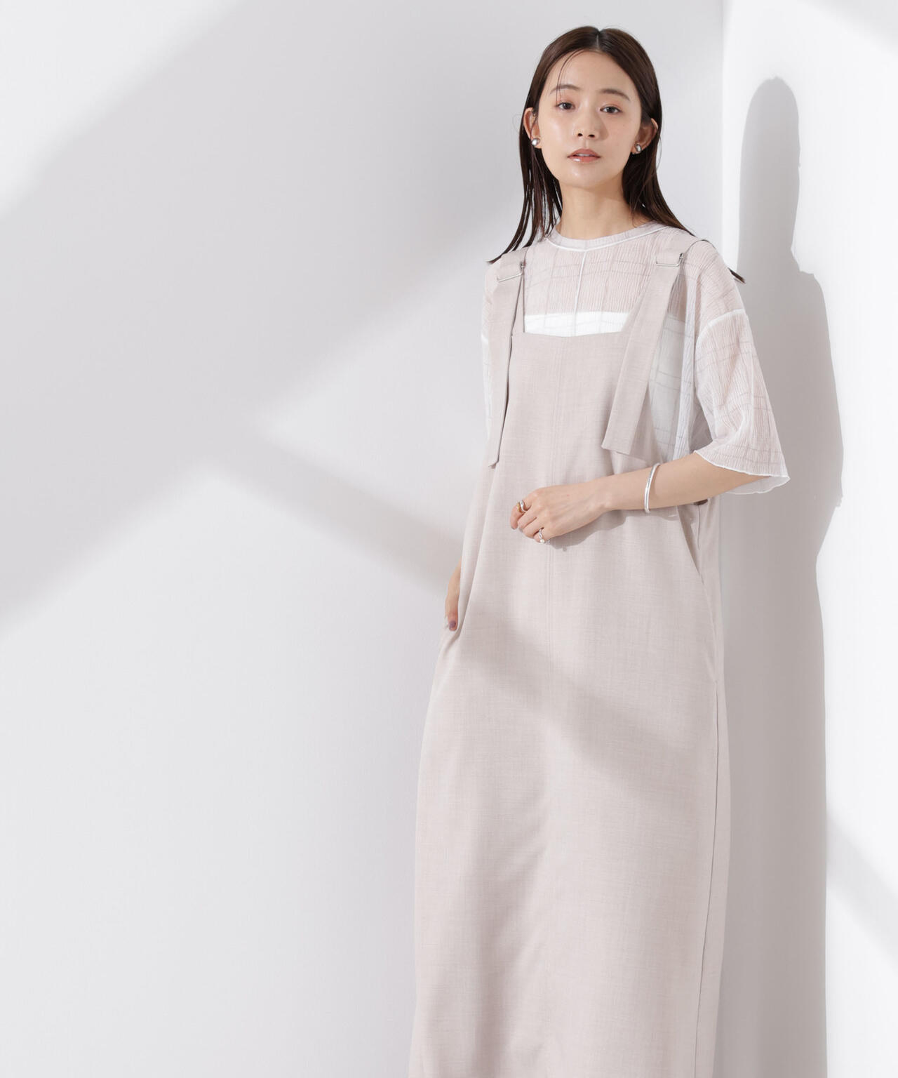 前後2wayサロペットワンピース 6735119330