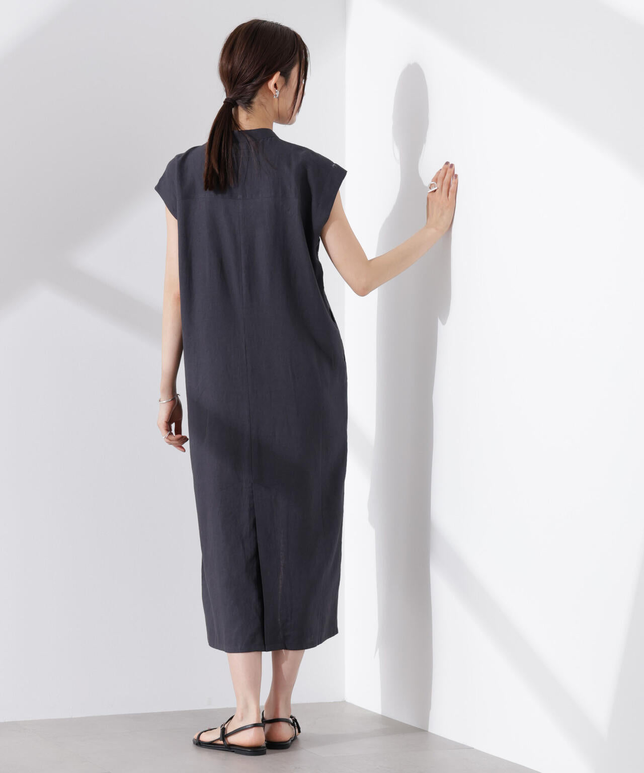 Anti Smell Linen フレンチスリーブワンピース 6735119314