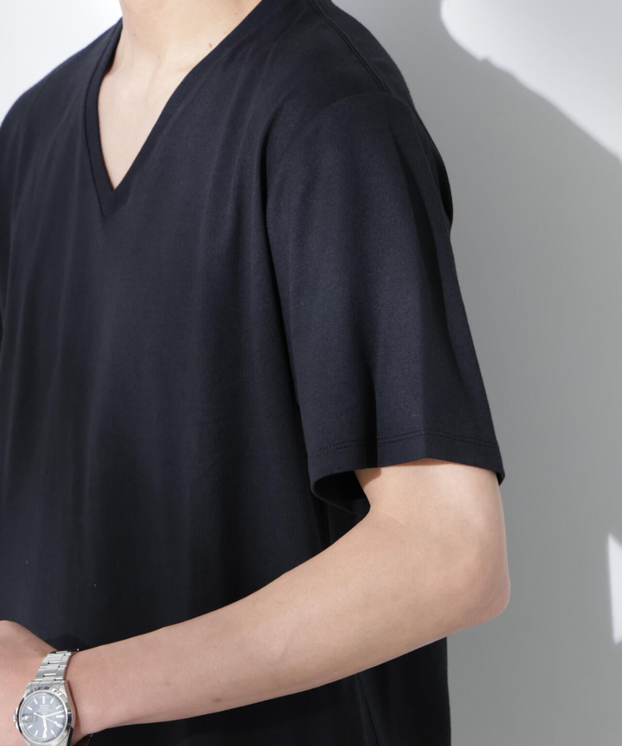WEB限定/Anti Soaked(R) 汗染み防止 Vネック レギュラーシルエットTシャツ 6685124206