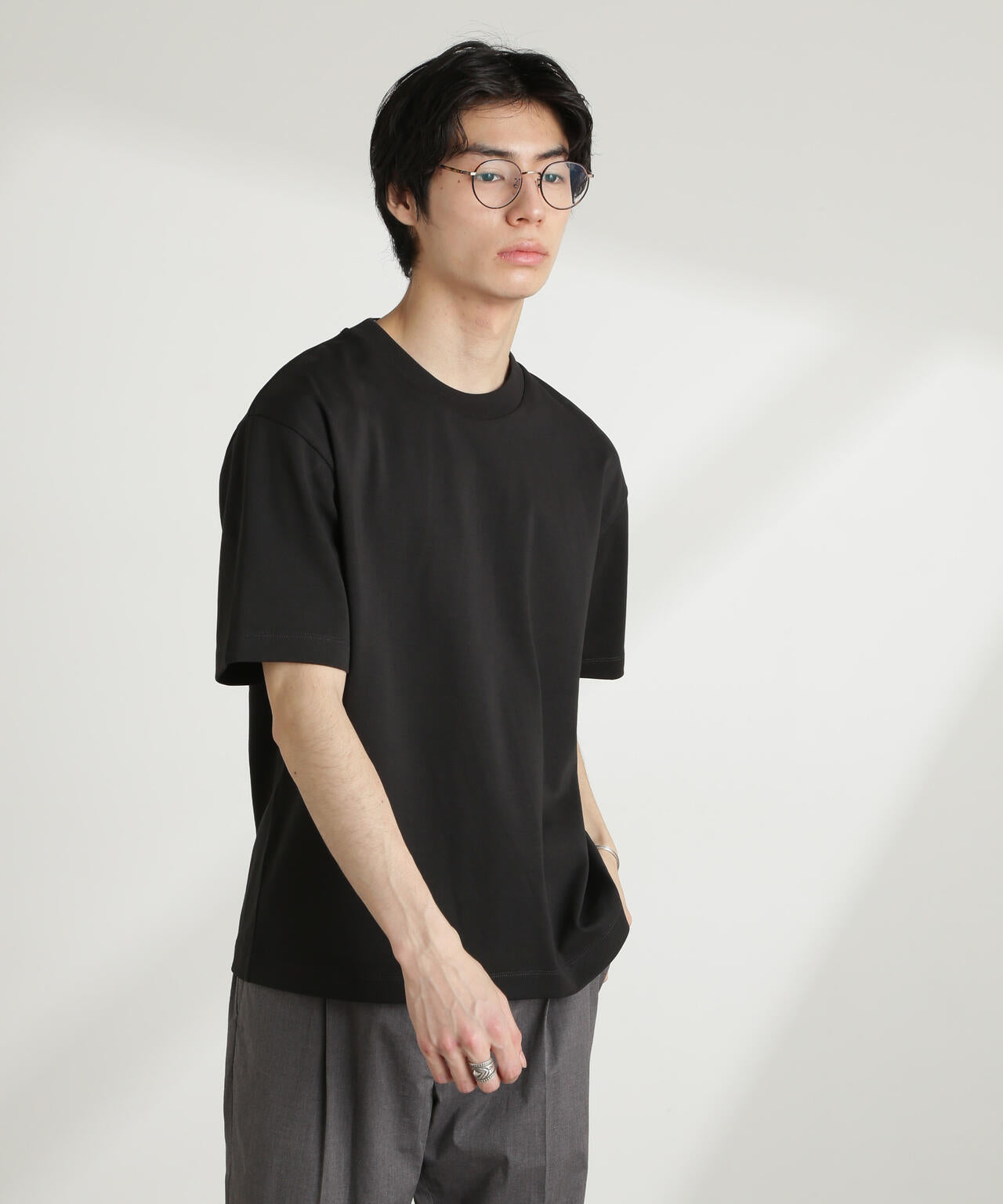 ダブルスムースクルーネックBIGTシャツ 半袖 6725124213