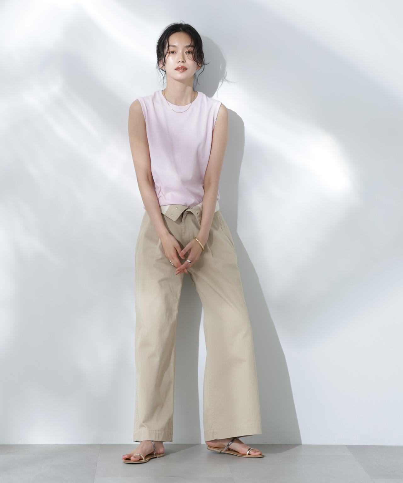Anti Soaked(R) 汗染み防止カラフルノースリTシャツ 6695124307
