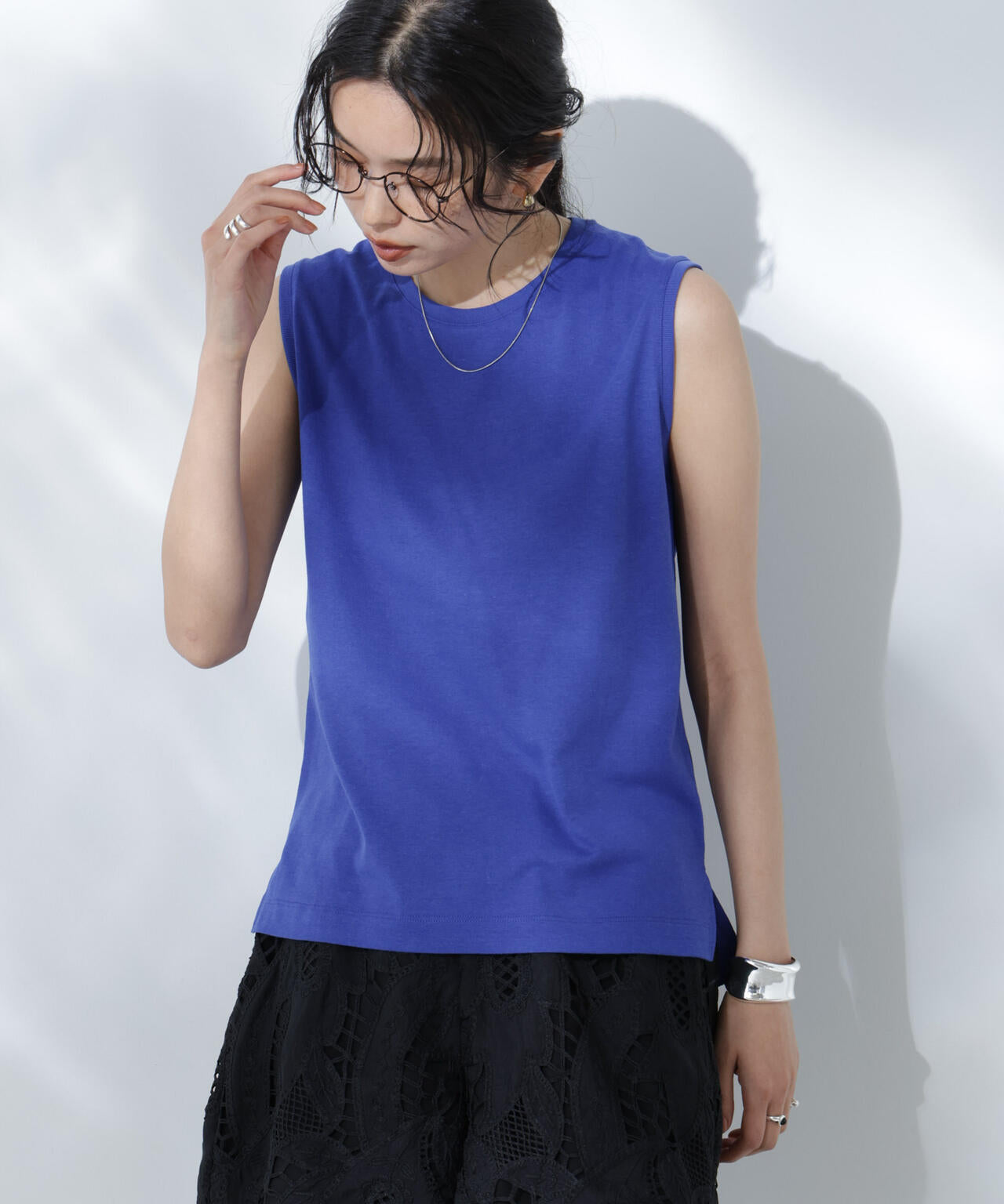 Anti Soaked(R) 汗染み防止カラフルノースリTシャツ 6695124307