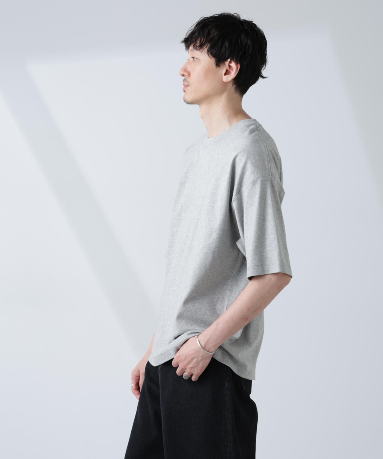 WEB限定/Anti Soaked(R) 汗染み防止 クルーネック ビッグシルエットTシャツ 6685124233