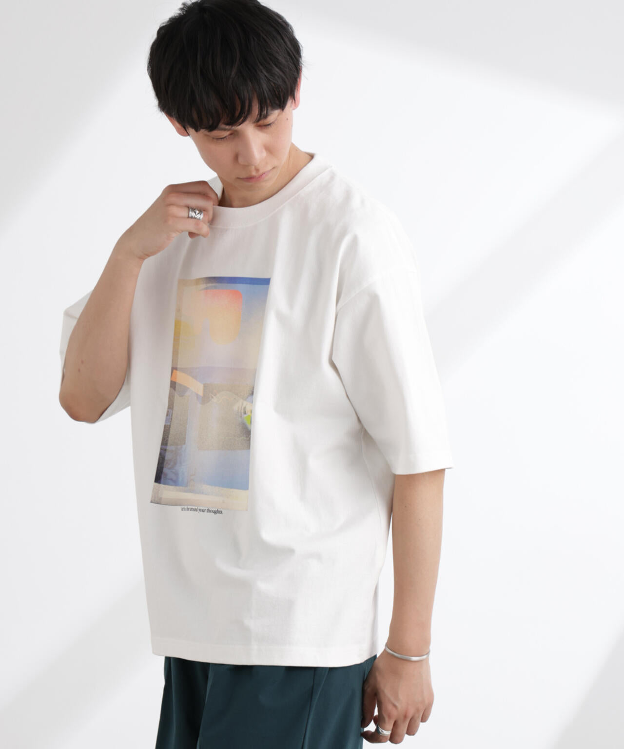 「MOFFISIE」1.0オリジナルプリント Tシャツ 半袖 6725124225