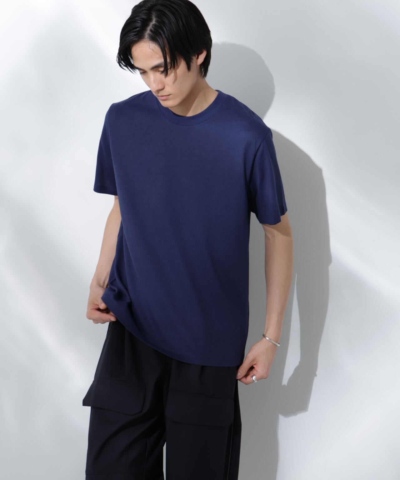 Anti Soaked(R) 汗染み防止 クルーネック レギュラーシルエットTシャツ 6685124202