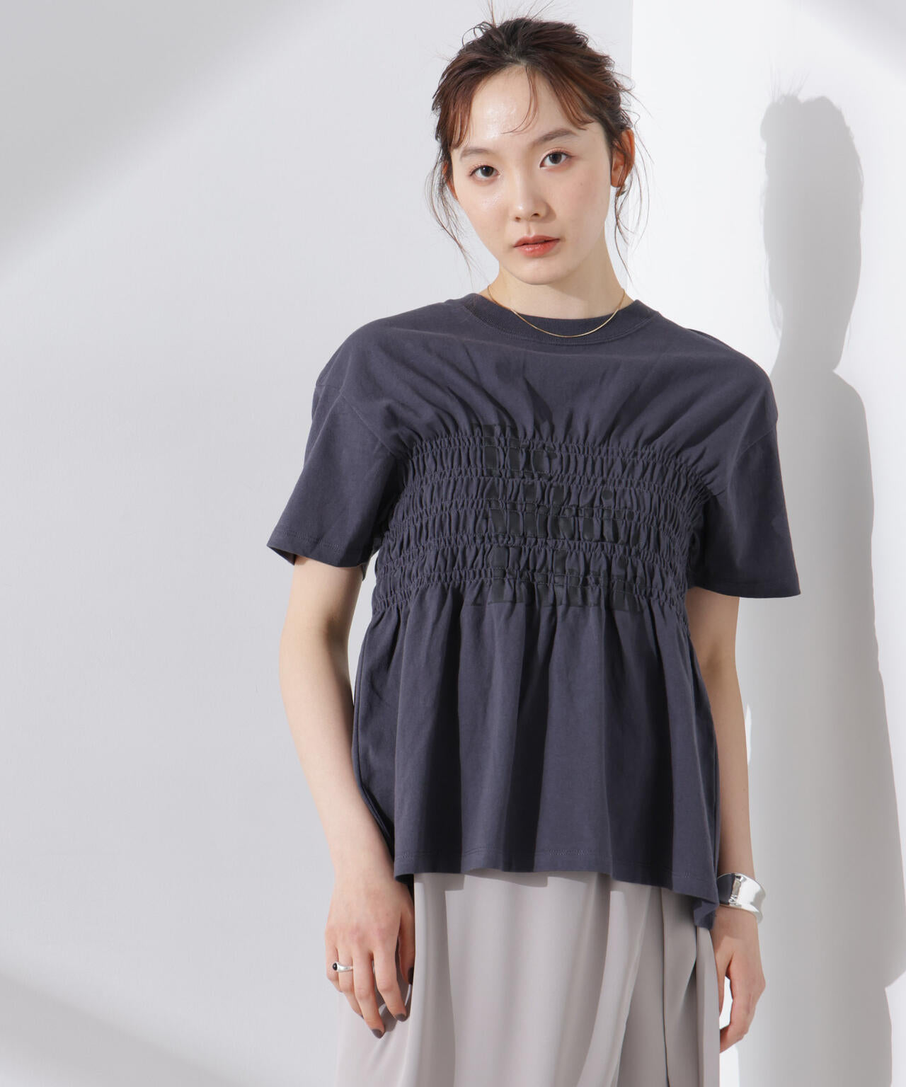 RUSSELL ATHLETIC/別注 Jersey Shirring T 6715124035