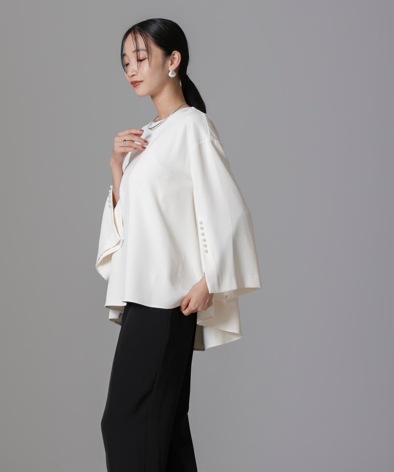 troisiemechaco/DOUBLE CLOTH セットアップパンツ 6714229002