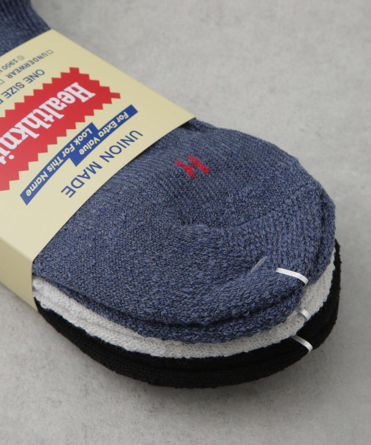 Healthknit/シンカーカラー無地 ソックス アソート3足セット 6725151201