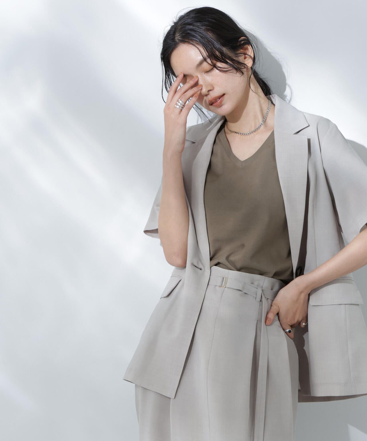 Anti Soaked(R) 汗染み防止VネックTシャツ 6695124301