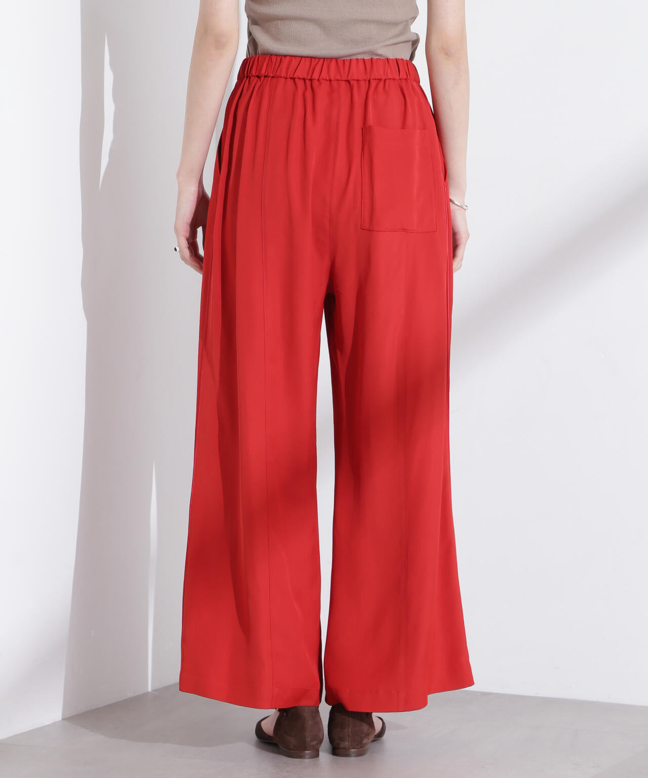 ANTHEM A/SILKY VISCOSE FLARE EASY PANTS 6715127043