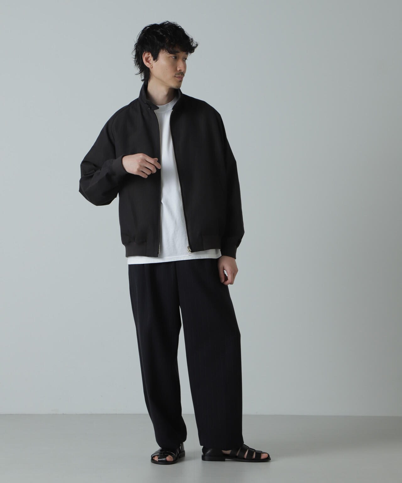 AB.コットンラミー ネップシャンブレーハリトンジャケット 6684112228