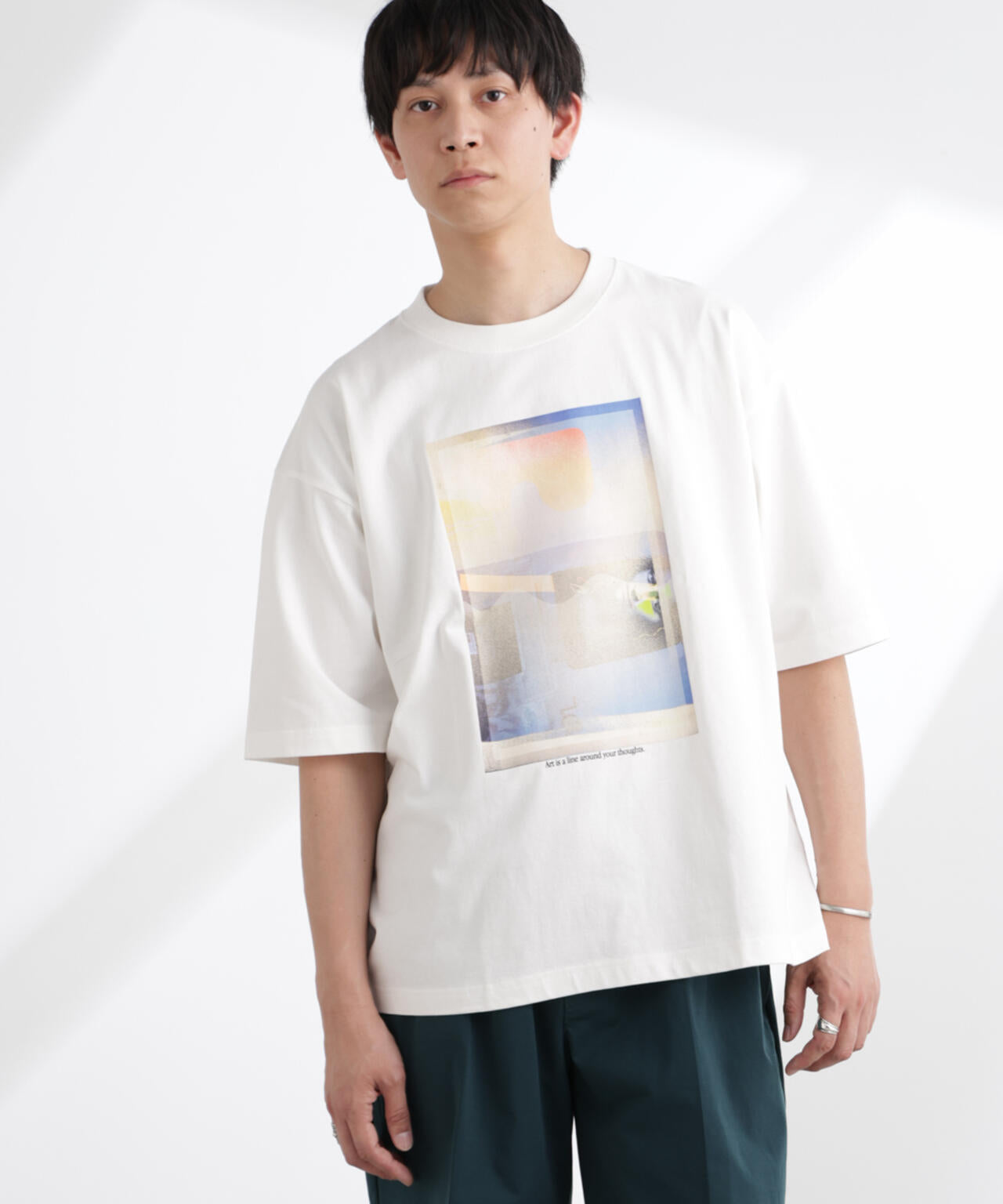 「MOFFISIE」1.0オリジナルプリント Tシャツ 半袖 6725124225