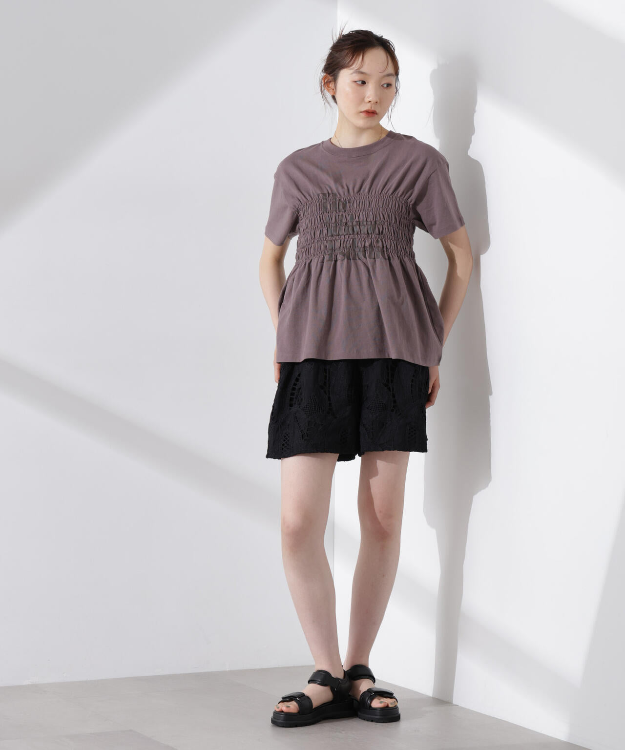 RUSSELL ATHLETIC/別注 Jersey Shirring T 6715124035