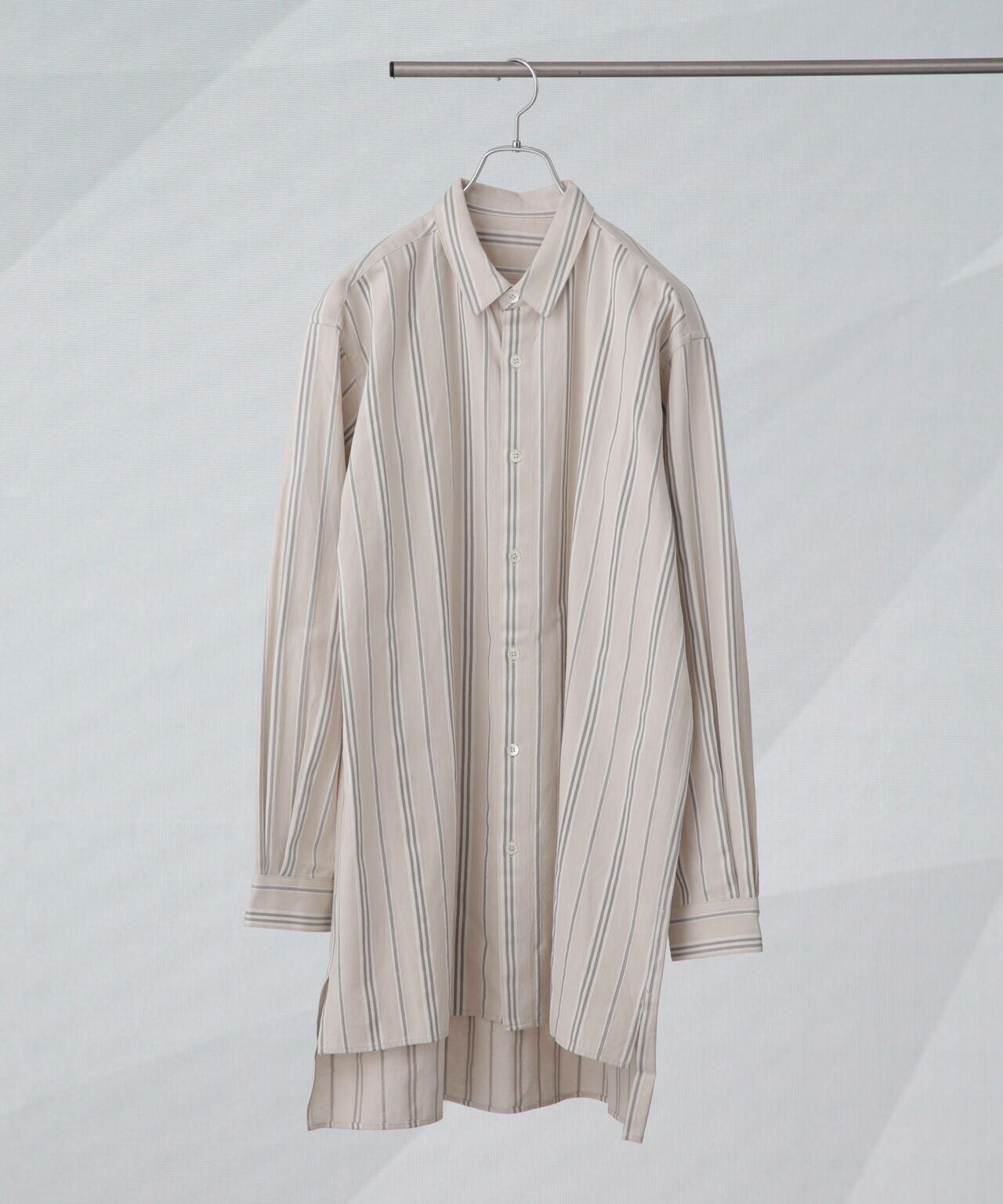 benine 9/シルクドビーフレンチアーミーグランパシャツ 6704120096