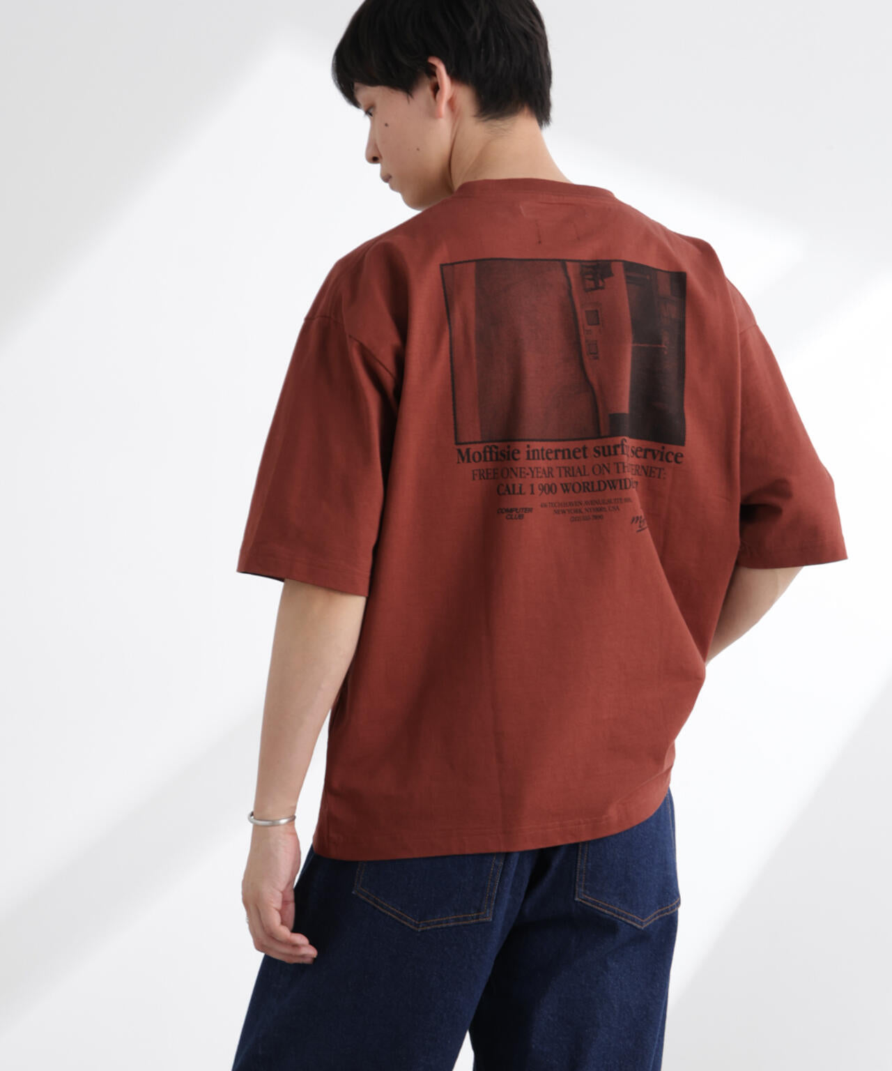 「MOFFISIE」1.0オリジナルプリント Tシャツ 半袖 6725124225