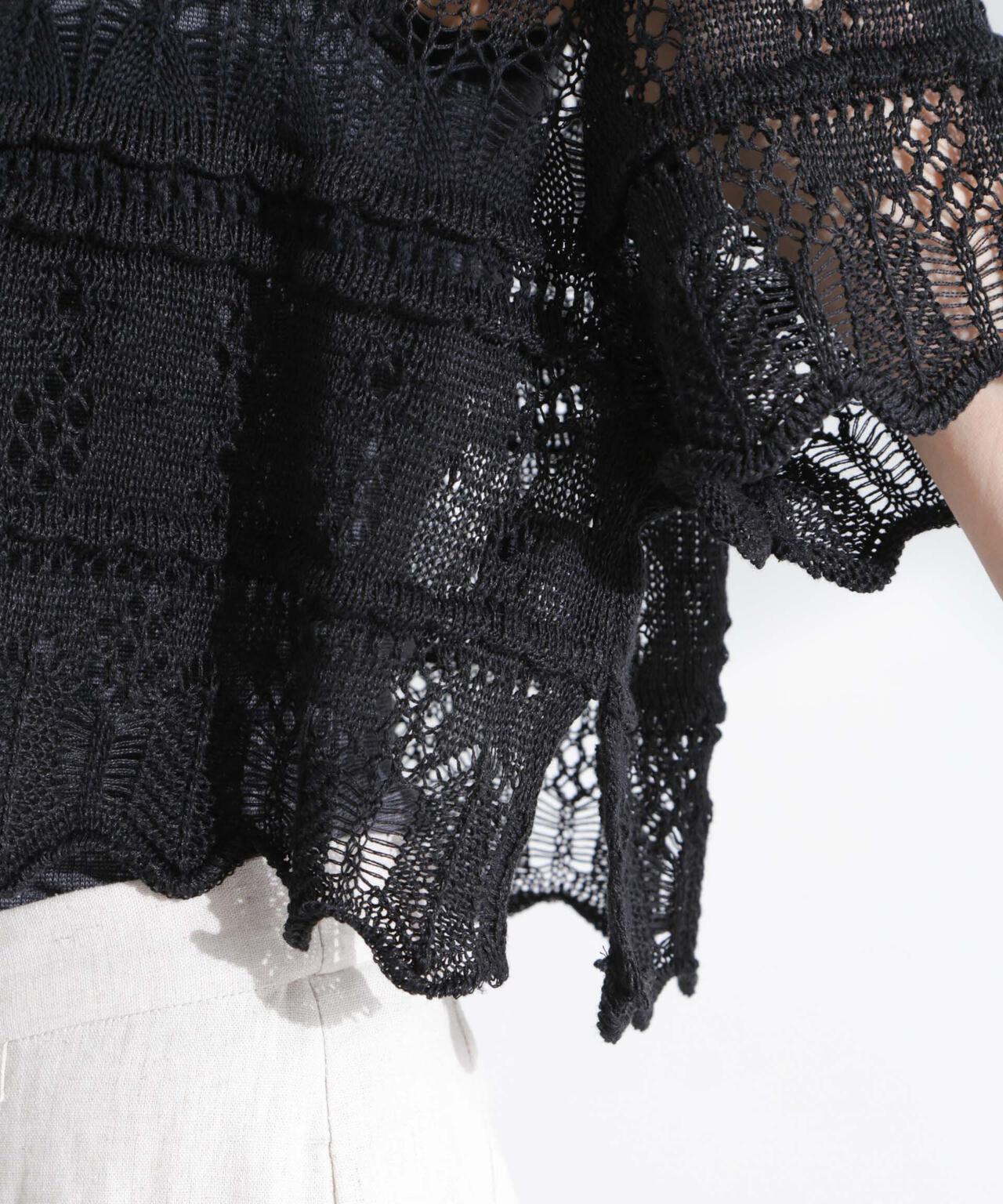 ODAKHA/crazy lace short knit 6715122026