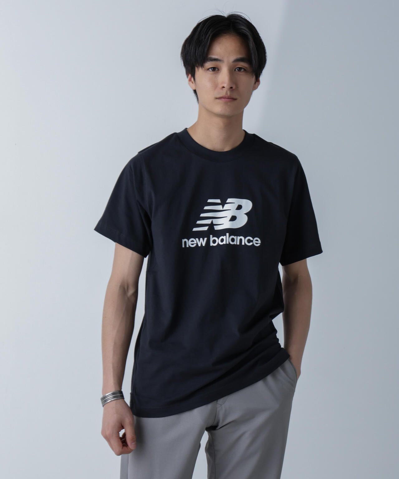 new balance/Stacked Logo ショートスリーブTシャツ 6704124043