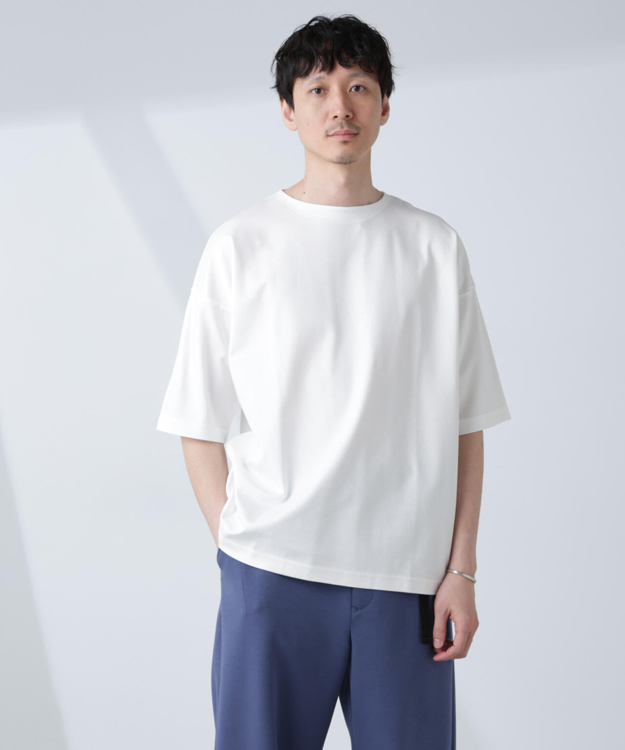 「NJ/CLUB」モクロディ ボートネック ビッグTシャツ 6685124234