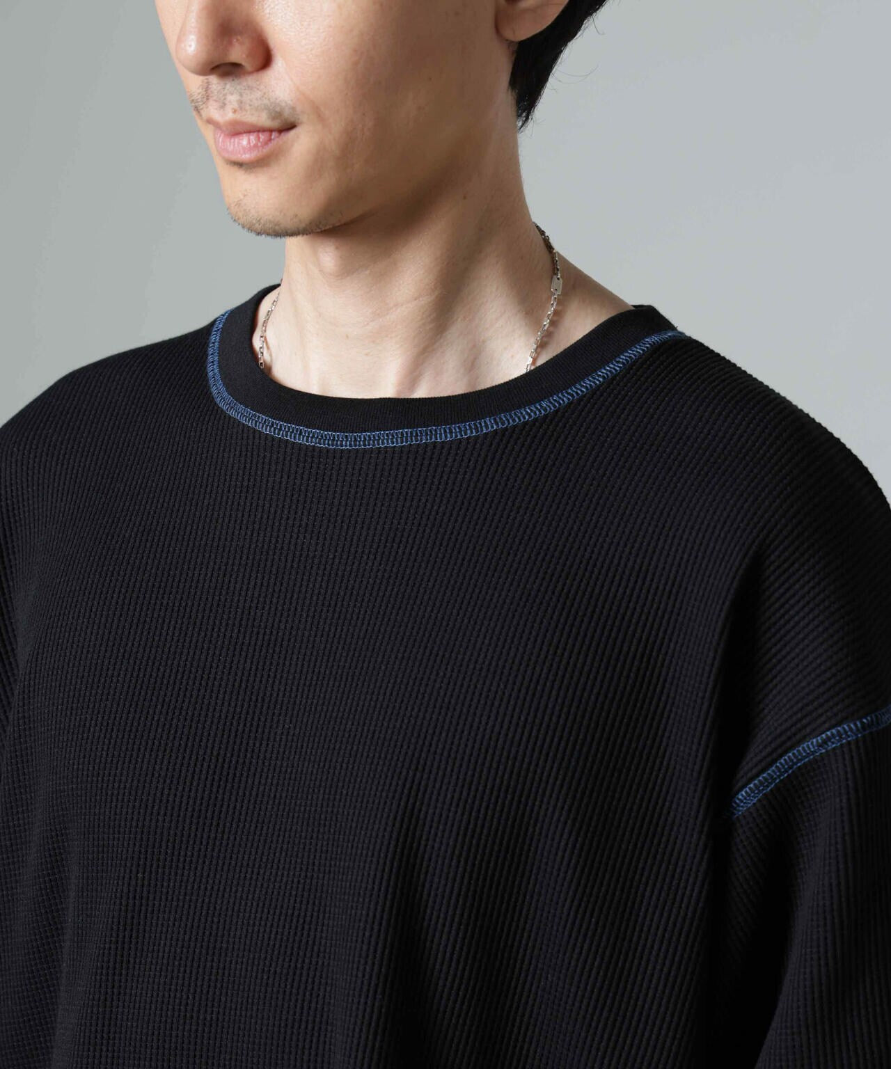 ステッチワッフルTシャツ 長袖 6724223240