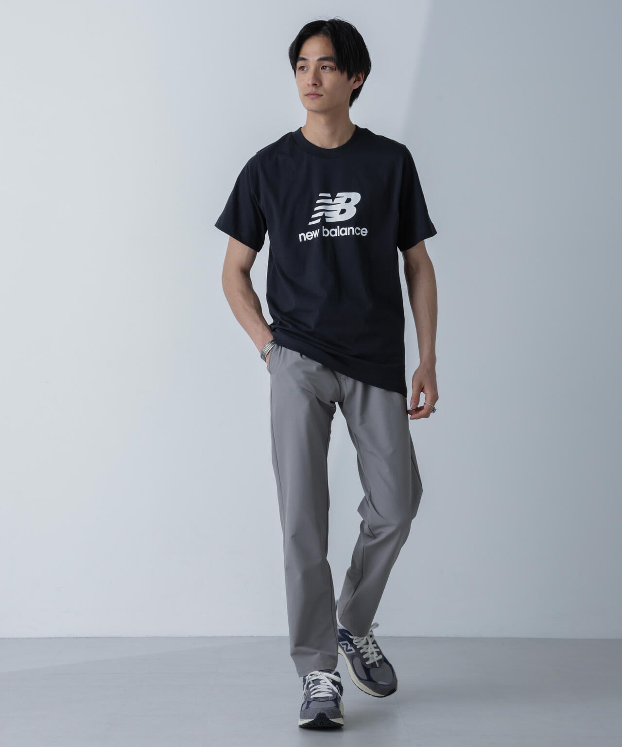 new balance/Stacked Logo ショートスリーブTシャツ 6704124043