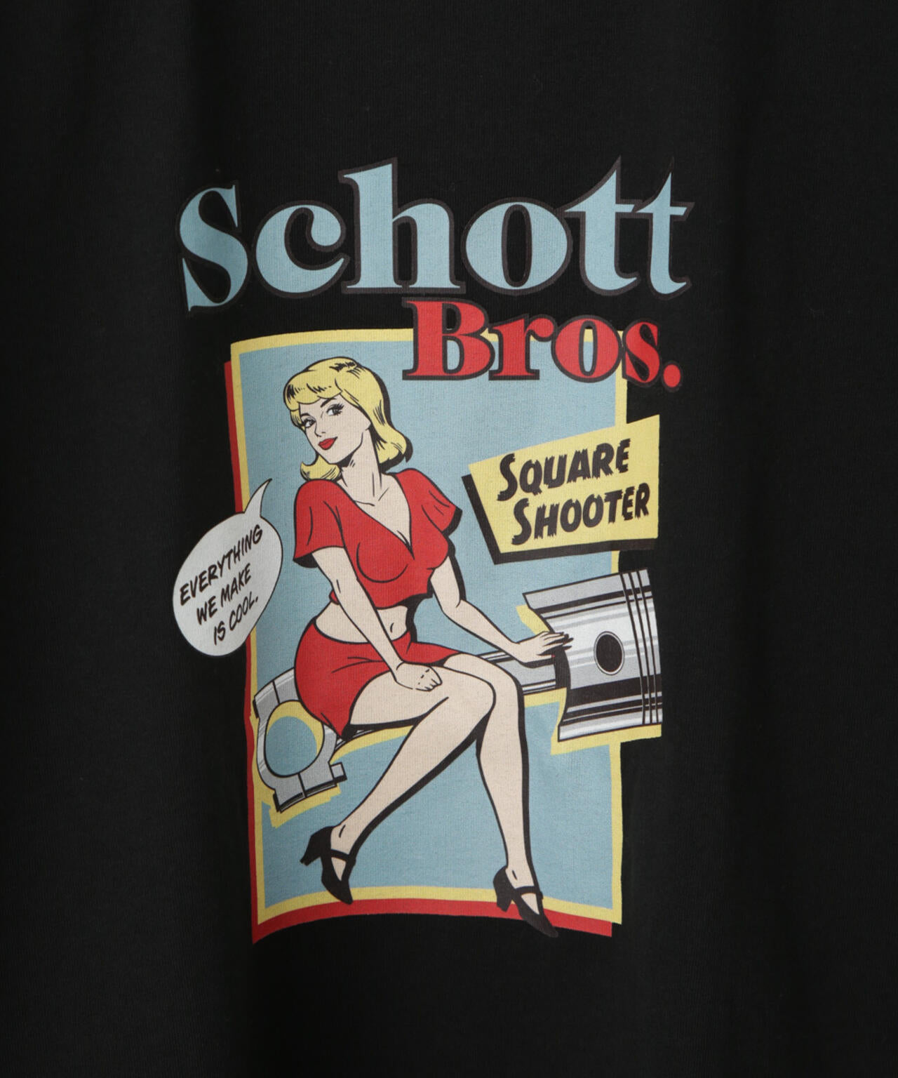 Schott/別注 "PIN-UP" S/S TEE 6705124013