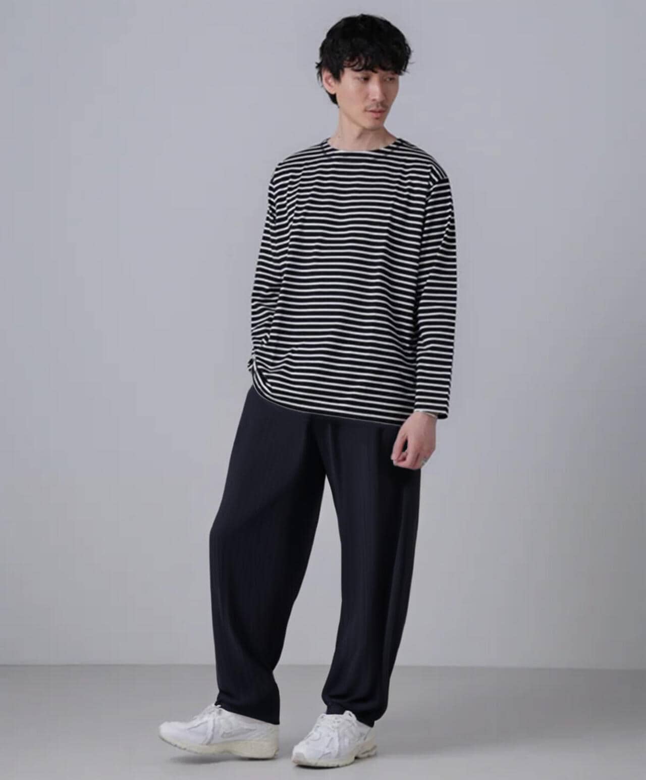「NJ/CLUB」HOMESTOCKボーダーボートネックTシャツ 6684223201