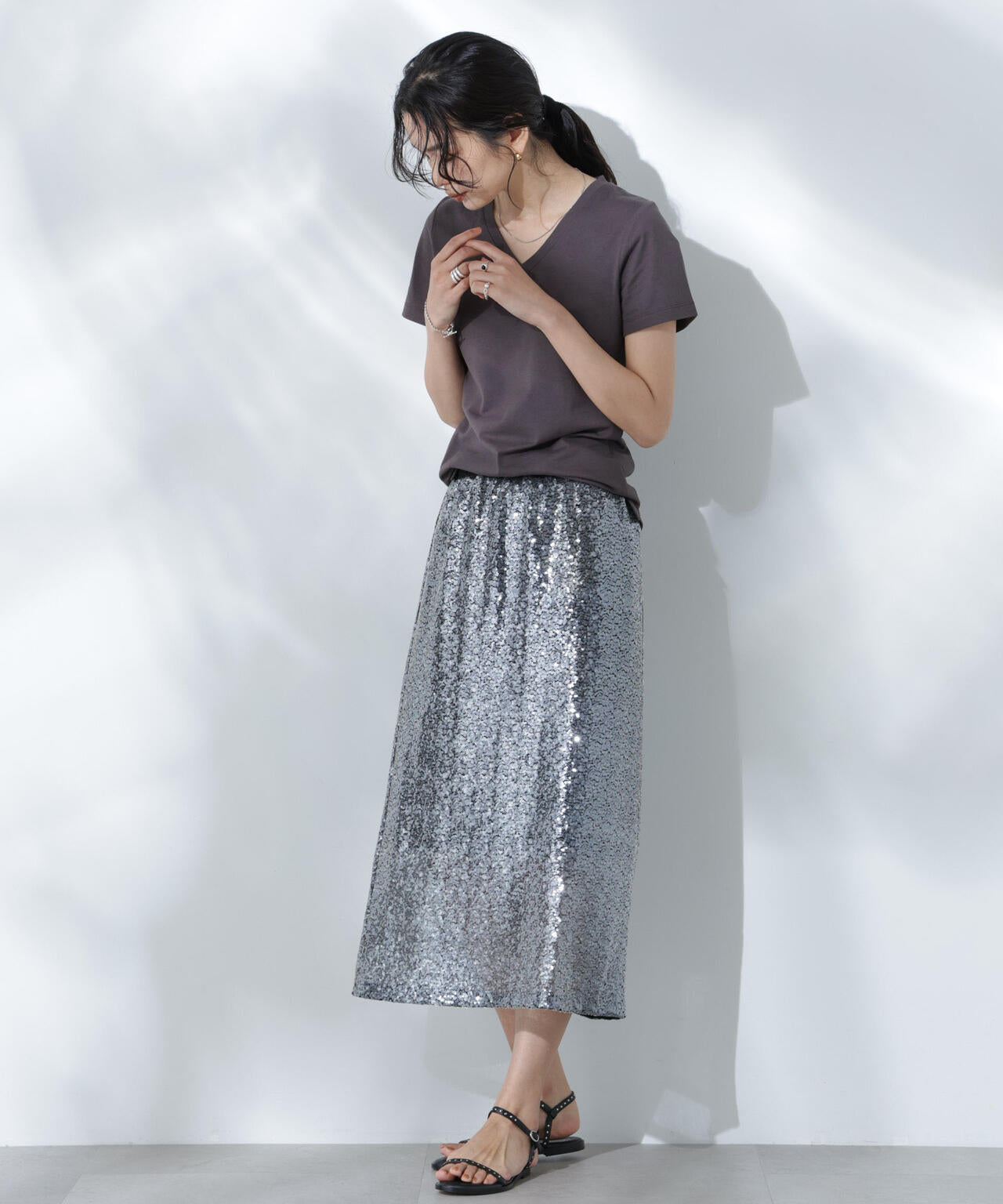 Anti Soaked(R) 汗染み防止VネックTシャツ 6695124301
