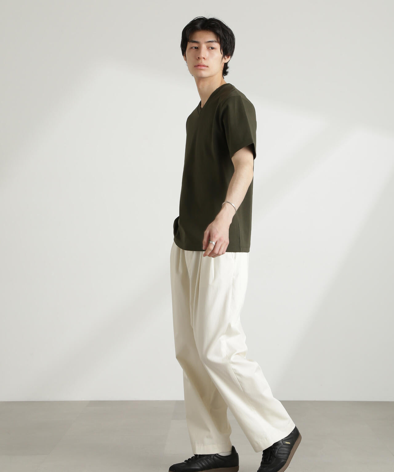 ダブルスムースVネックTシャツ 半袖 6725124214