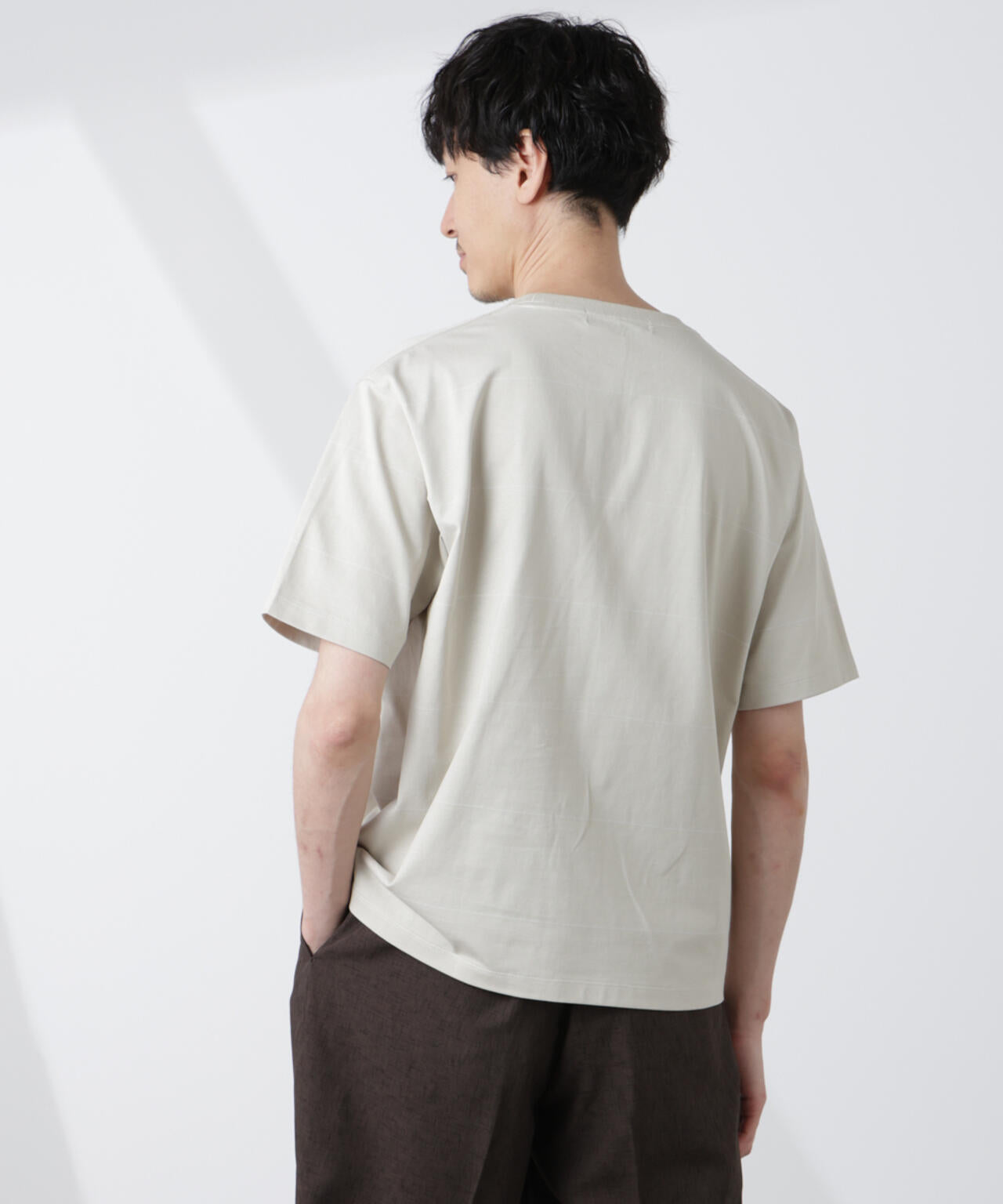 パネルボーダーTシャツ 半袖 6725124230