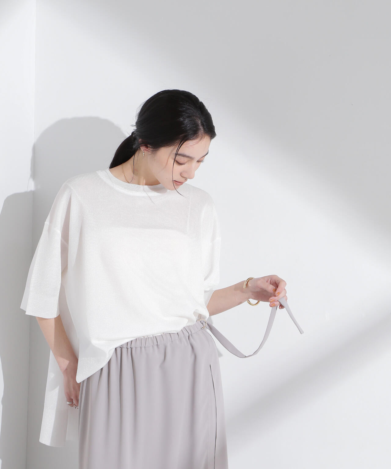 オーロララメシアースムースニットTシャツ 6695122312