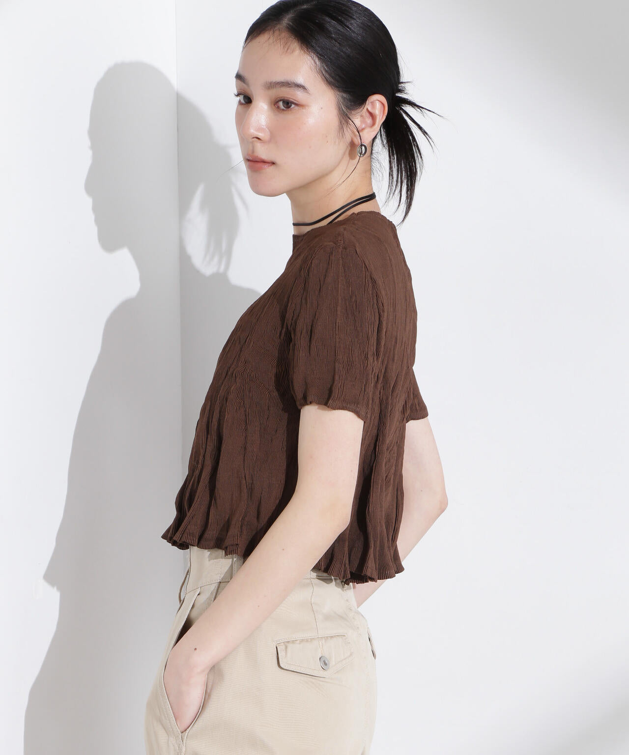 Gongdid Design/Wavy crop top 6715121013