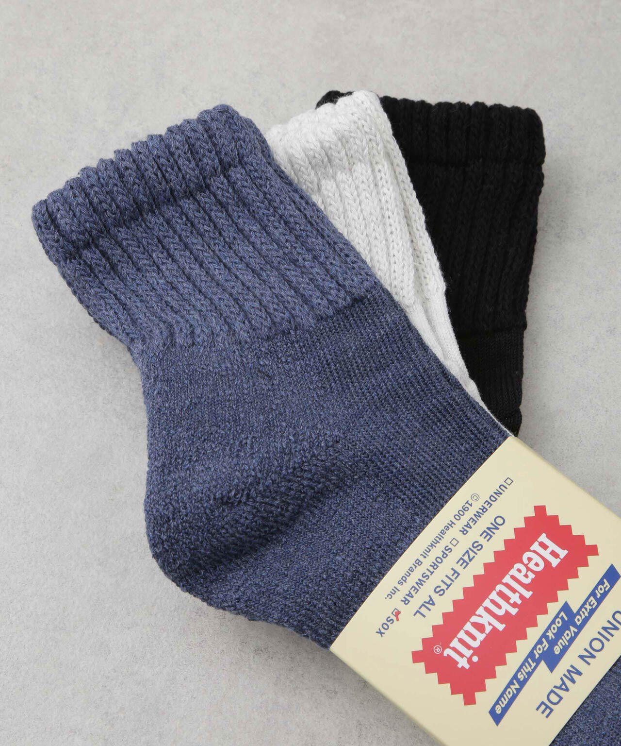 Healthknit/シンカーカラー無地 ソックス アソート3足セット 6725151201