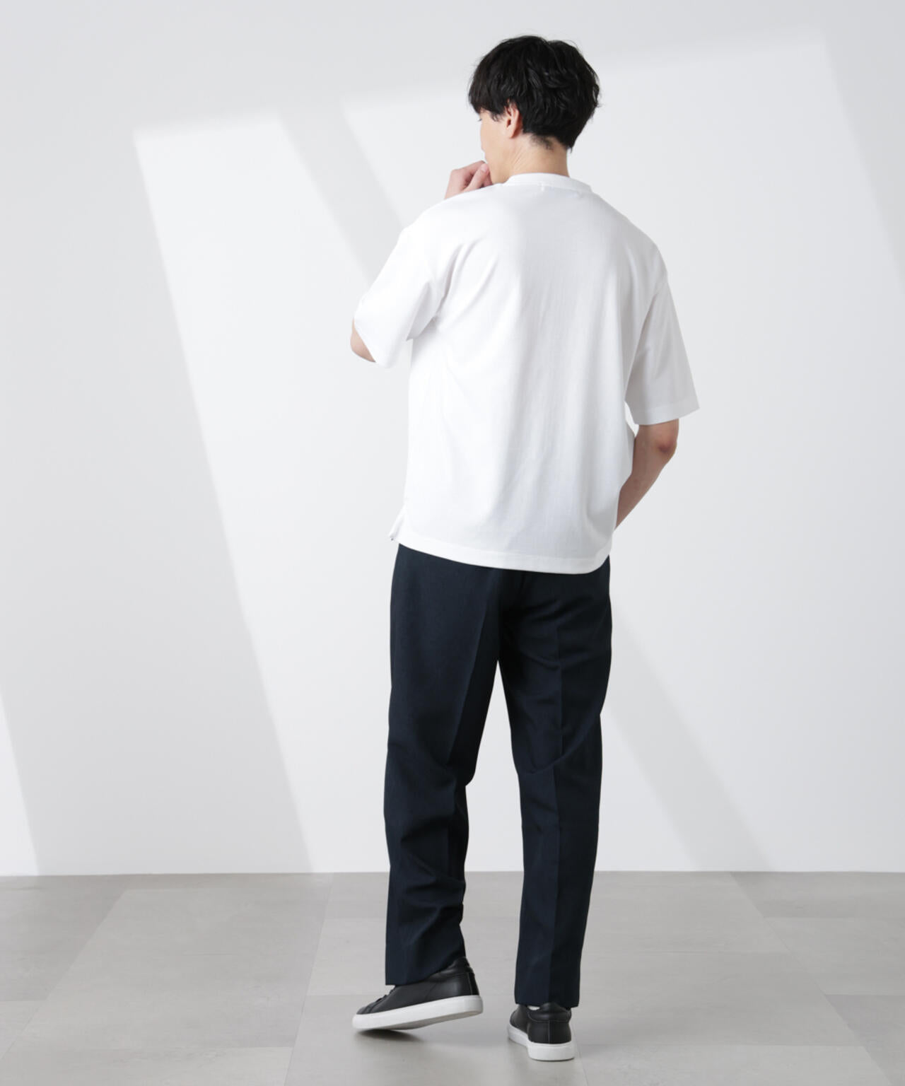テックリネンリラックスタックテーパードパンツ 6725127217