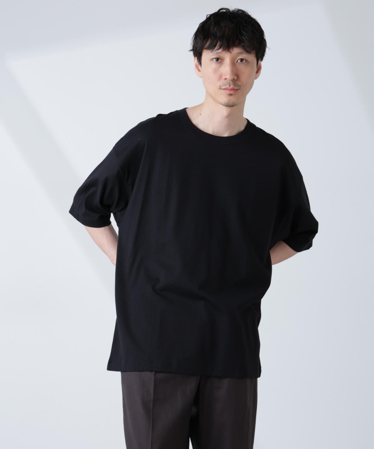 WEB限定/Anti Soaked(R) 汗染み防止 クルーネック ビッグシルエットTシャツ 6685124233