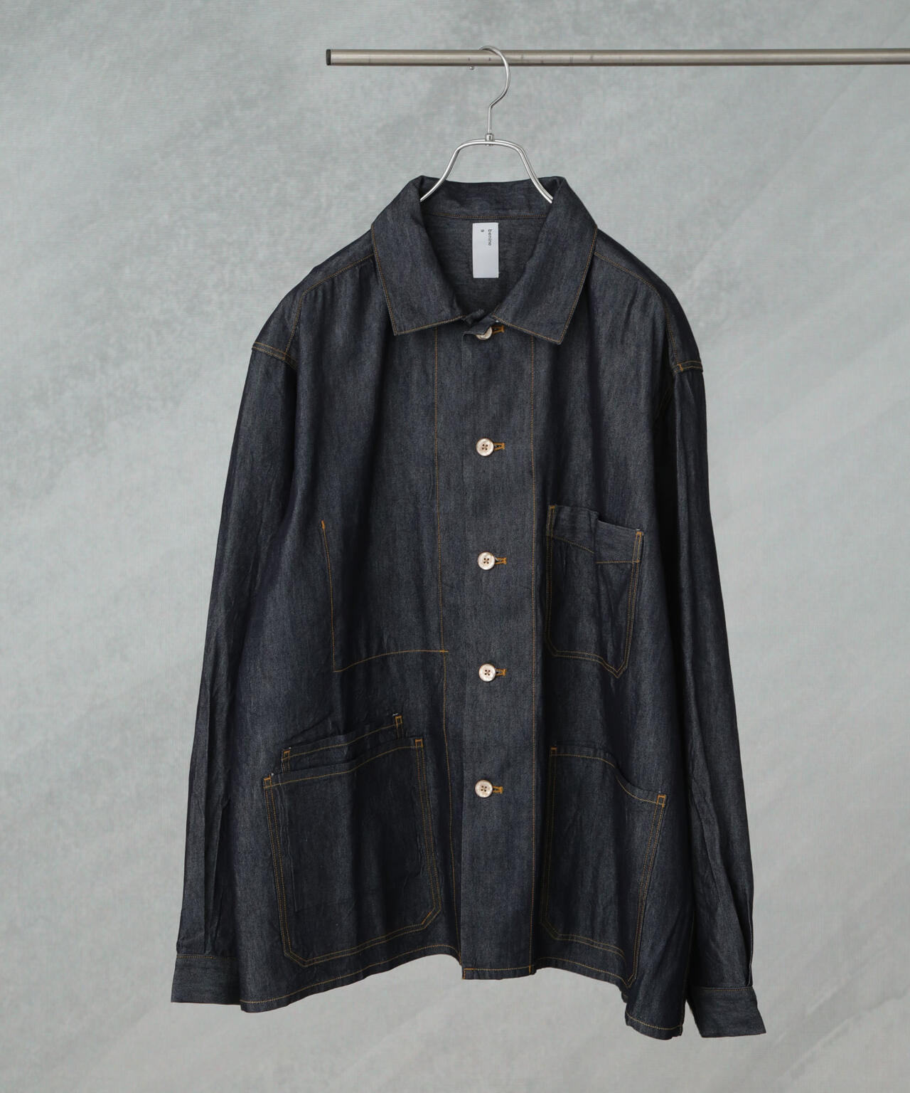 benine 9/6oz Silk Denim Work Jacket 6705112038