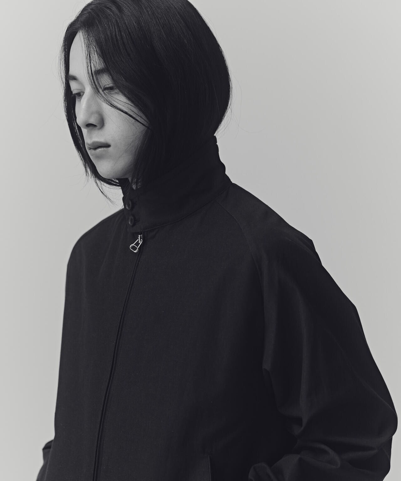 AB.コットンラミー ネップシャンブレーハリトンジャケット 6684112228
