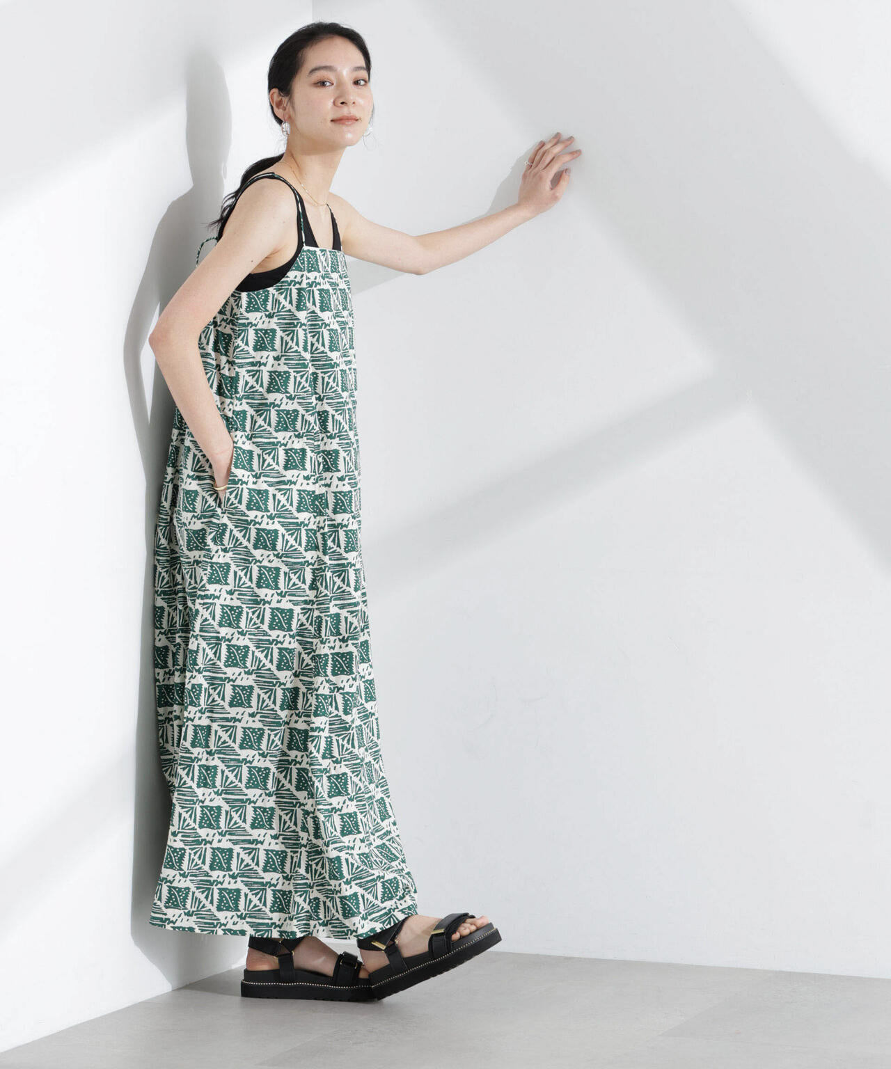 Sara mallika/COTTON POPLIN CAMI DRESS 6715119052