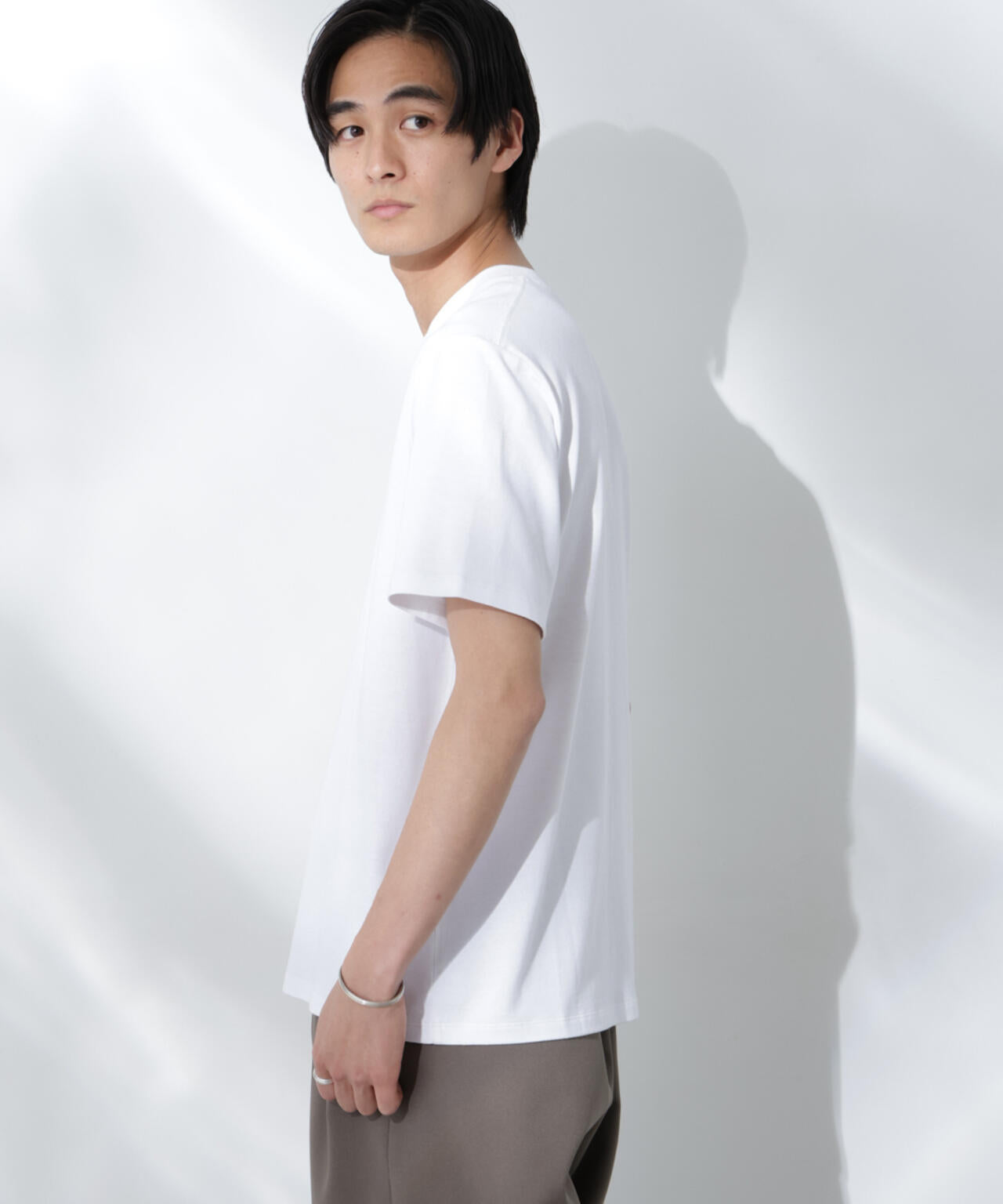 Anti Soaked(R) 汗染み防止 クルーネック レギュラーシルエットTシャツ 6685124202