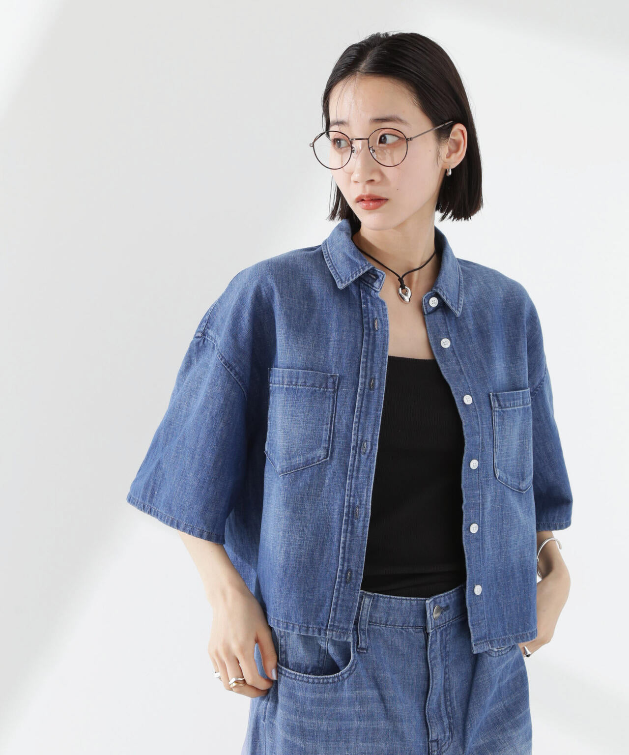 Healthy DENIM/Breezy Rosehip 半袖シャツ 6715121005