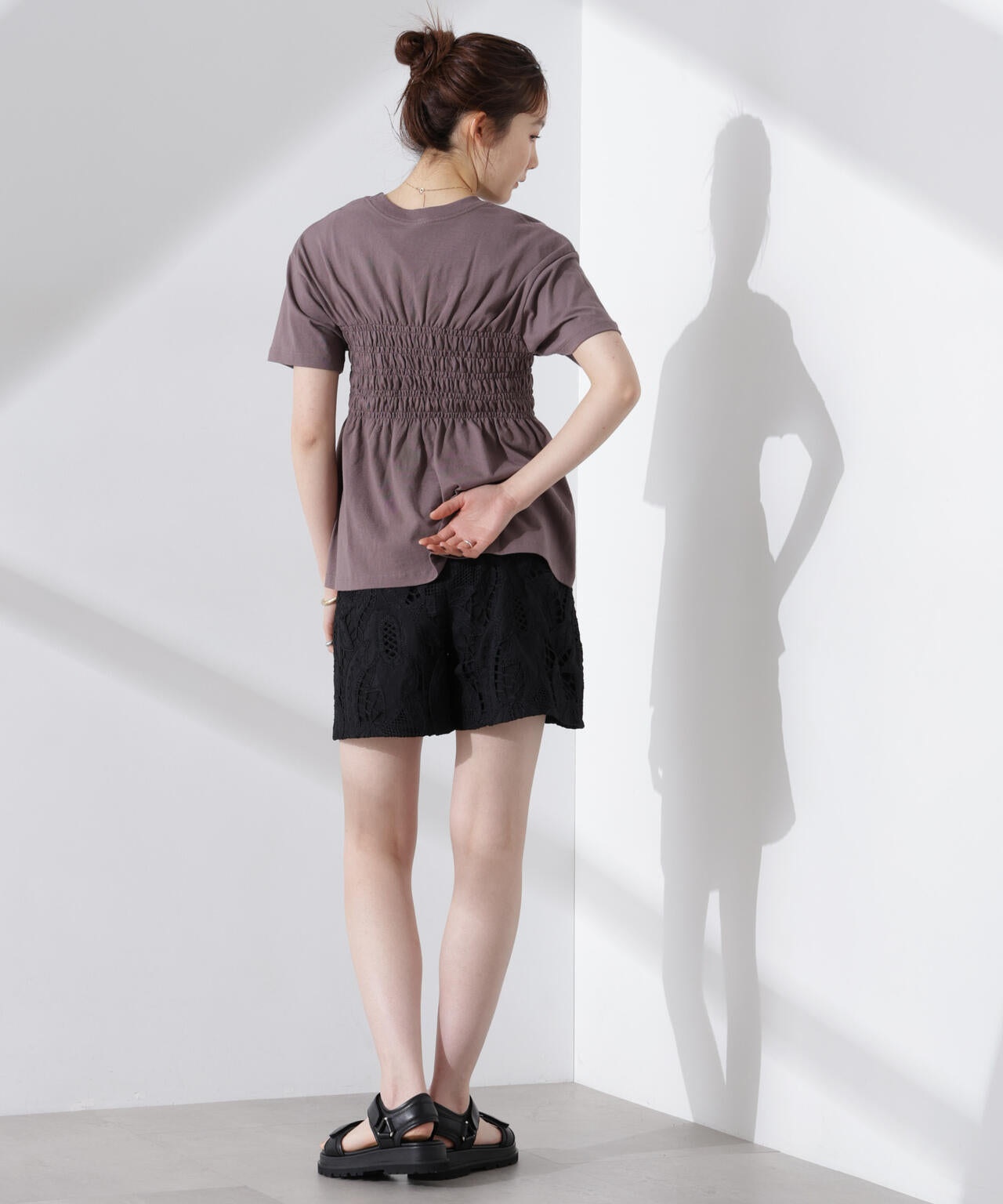 RUSSELL ATHLETIC/別注 Jersey Shirring T 6715124035